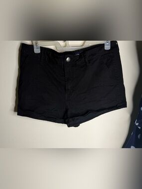 Aeropostale Black High-Rise Shorts